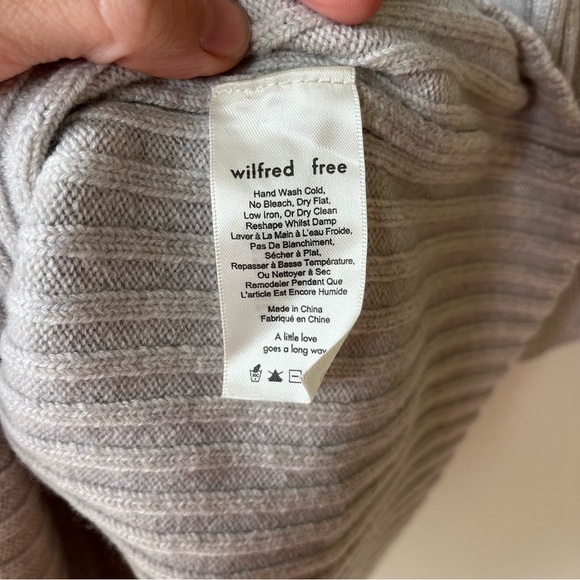 Wilfred Free 100% Merino Wool Sweater Dress | Size L | Minimalist Capsule Staple - Picture 4 of 12